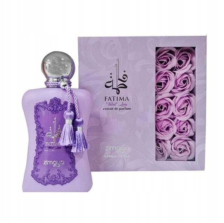 Zimaya Fatima Velvet Love Perfume Extract 100ml Packaging status original
