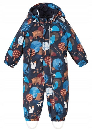 Reima Kinderoverall 160g Puhuri 5100116A*6988, dunkelblau/braun 6438429867043 