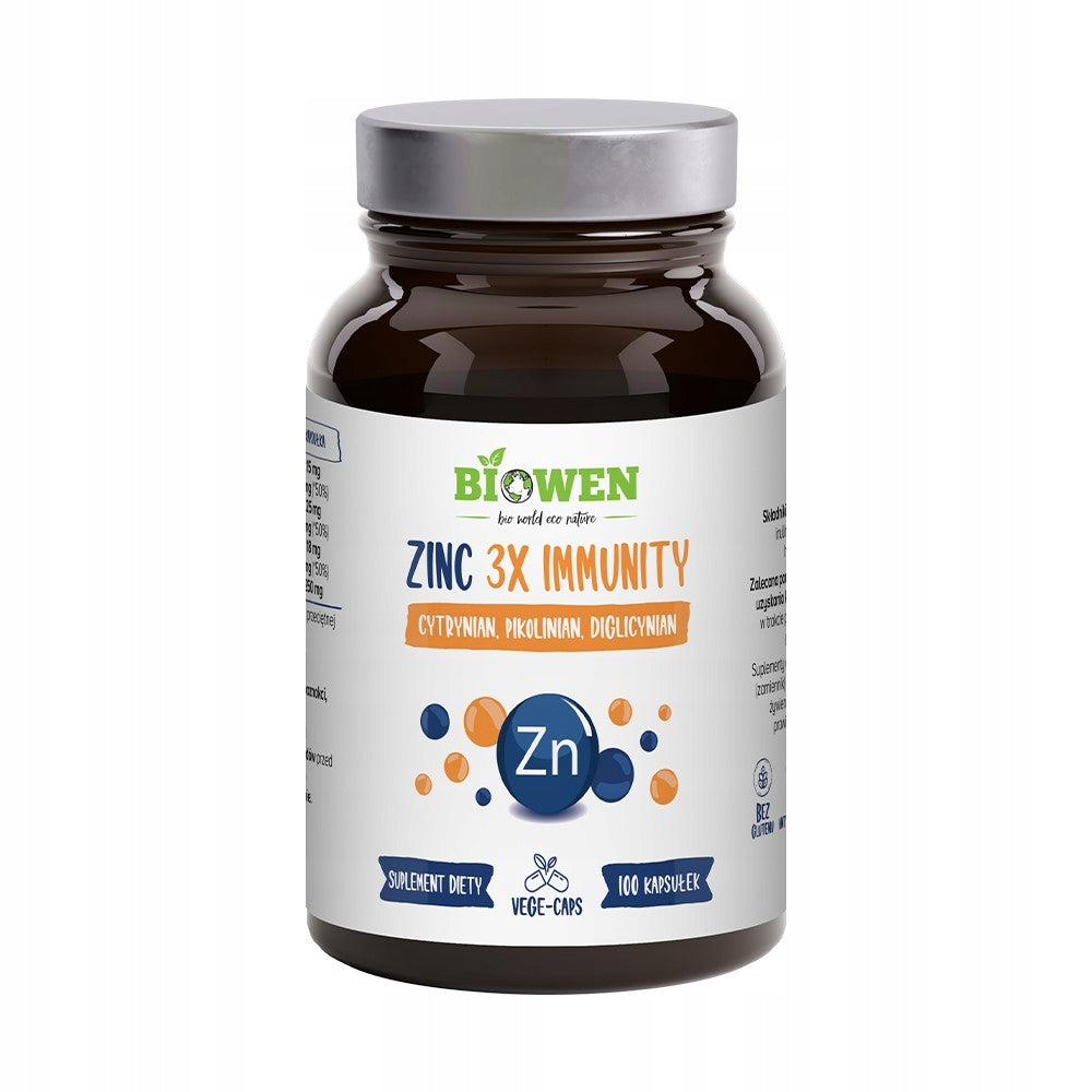Zinc 100 capsules Zinc 3X Immunity Biowen