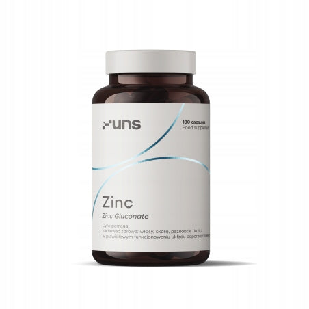 Zinc capsules UNS Supplements 180 servings without aspartame without sugar