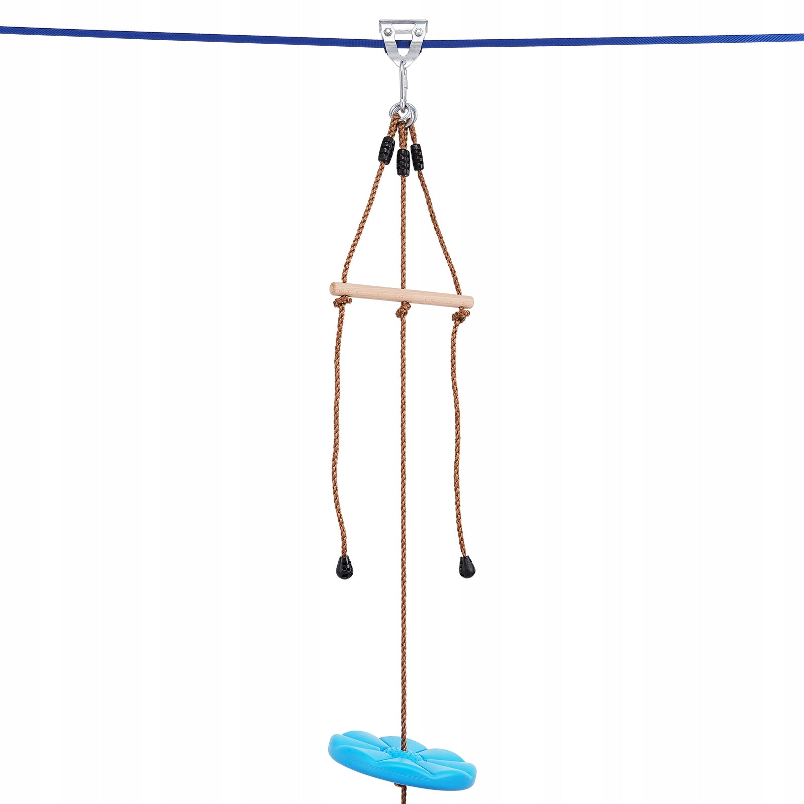 Zipline Kit Kids Adult 52ft 330lb Backyard Quick Setup with Harness Seat Dominant material other