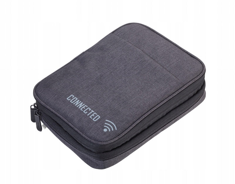 Zipper case TROIKA Connected organizer grey
