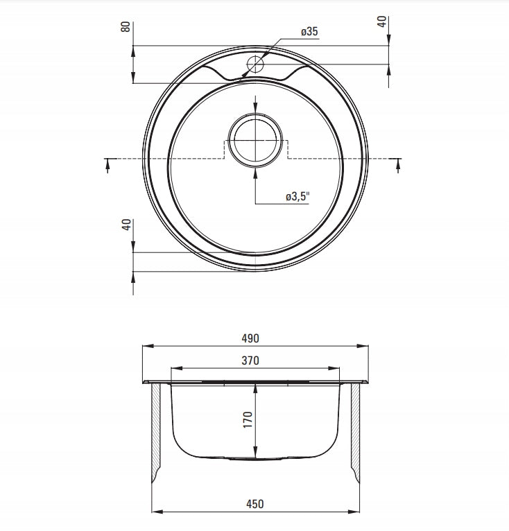 Küchenspüle Deante Twist ZHC 0813, satiniert 