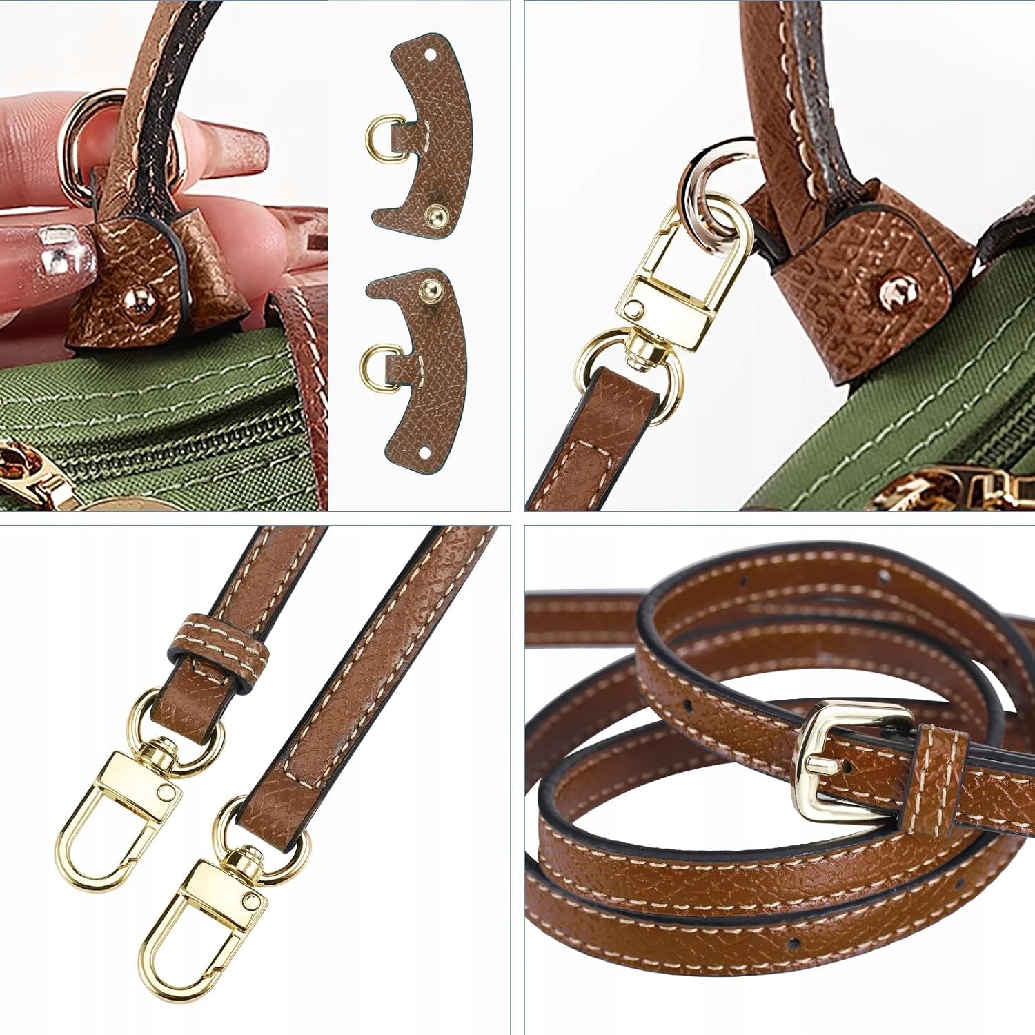Zocipro Mini Longchamp Handbag Strap - Adjustable Leather Straps, Crossb Manufacturer code Zocipro Mini Pasek do Torebki Longchamp