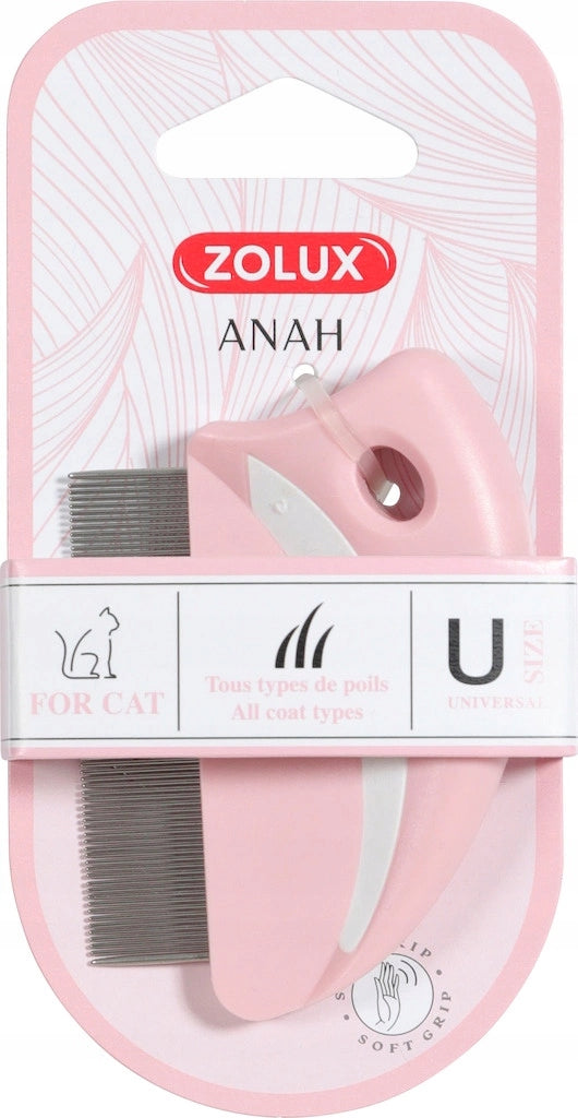 Zolux Anah - round comb for combing fleas for cats
