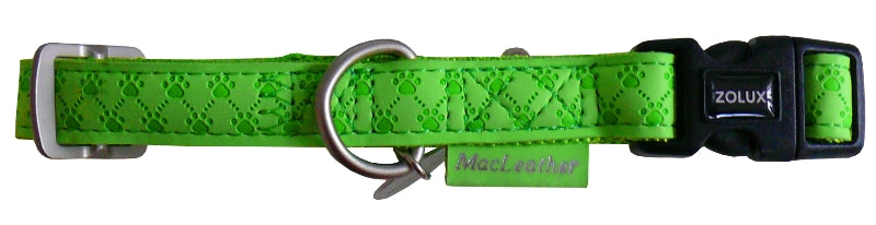 Zolux Mac leather collar 25mm celadon