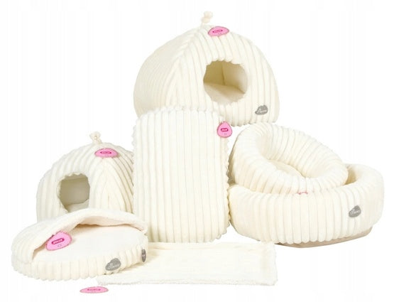 Zolux Naomi bed round 42x42x17cm beige [500130BEI] Length 42 cm