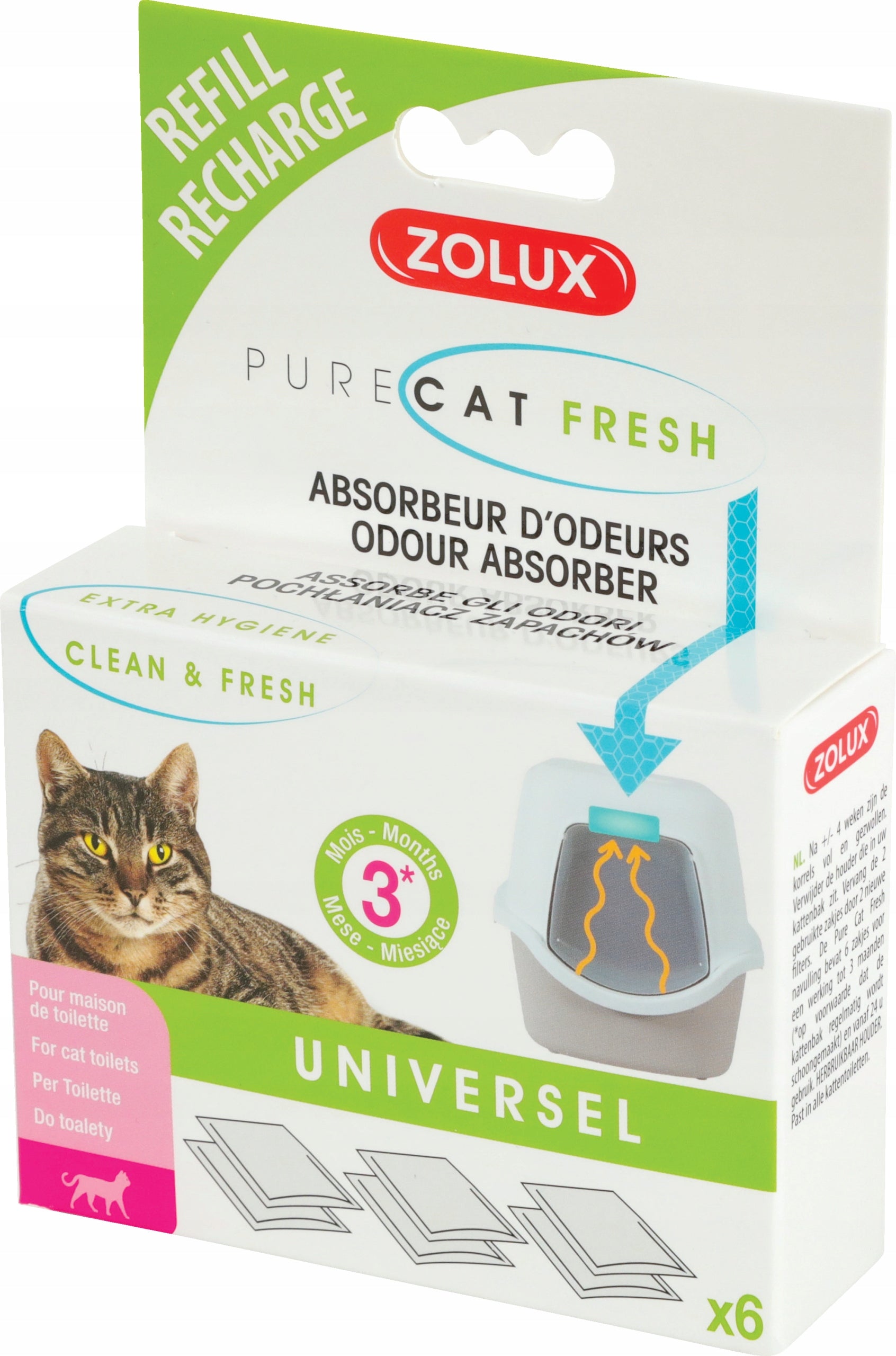 Zolux | Purecat Fresh | Odor absorber cartridges Brand Zolux