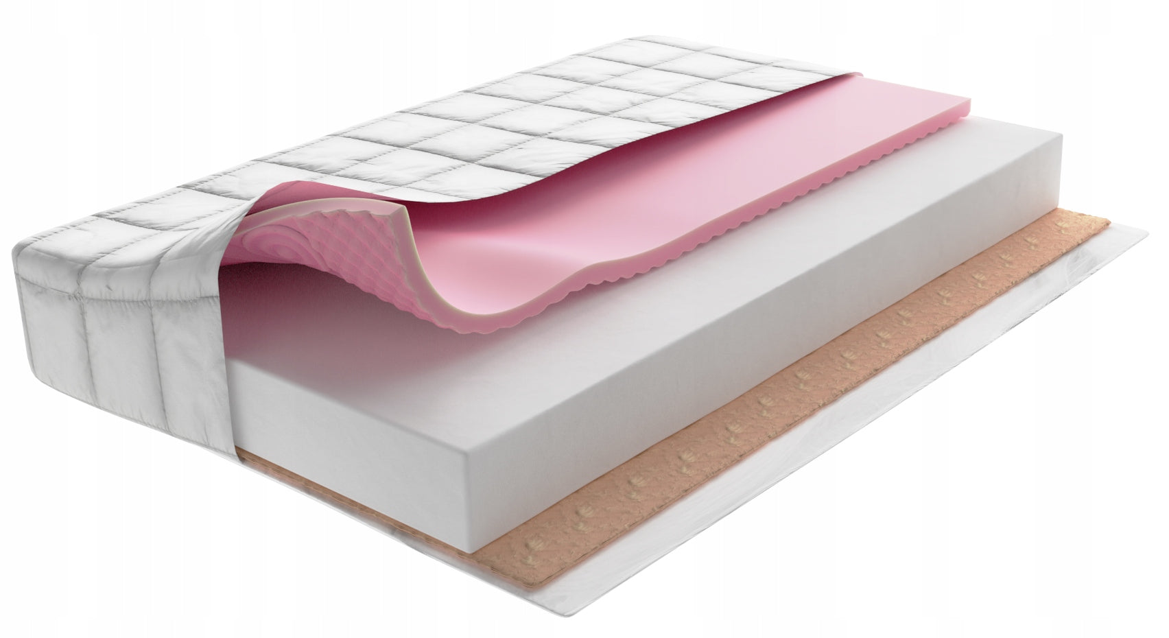 Zoned Bed Mattress 160x80x11cm COCONUT ZONES Brand Nikola