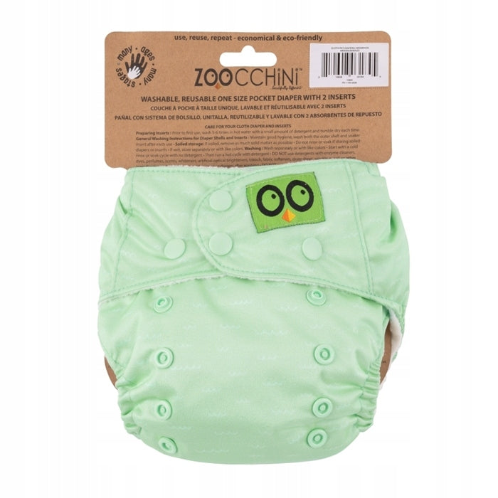 Zoocchini AIO reusable diaper with 2 inserts Brand Zoocchini