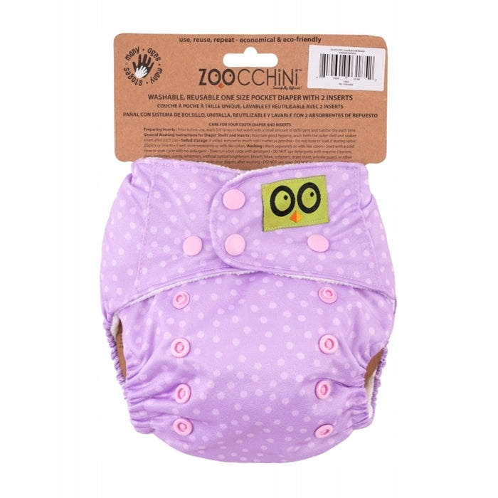 Zoocchini Reusable AIO Diaper with 2 Cartridges Brand Zoocchini