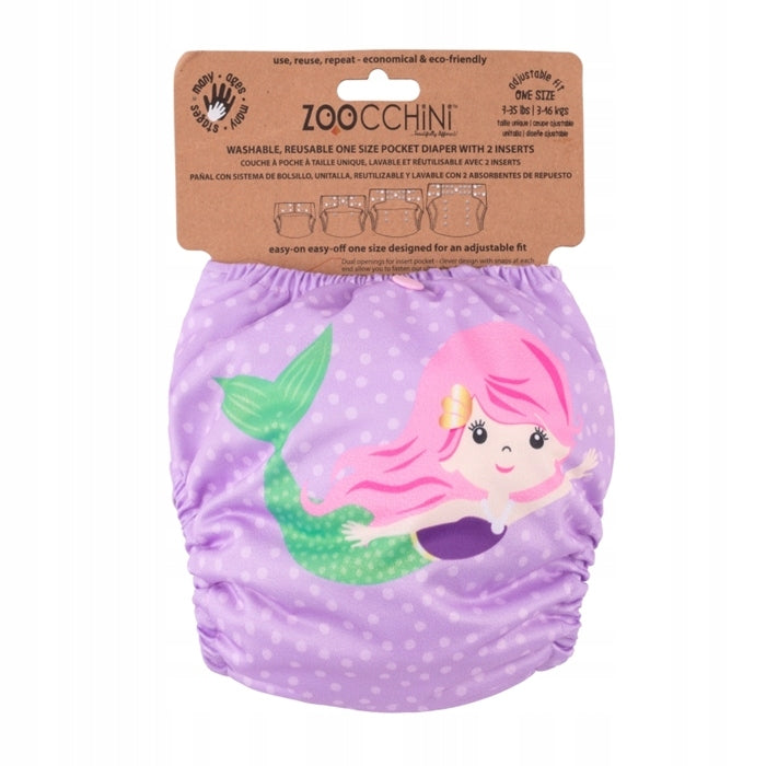 Zoocchini Reusable AIO Diaper with 2 Cartridges