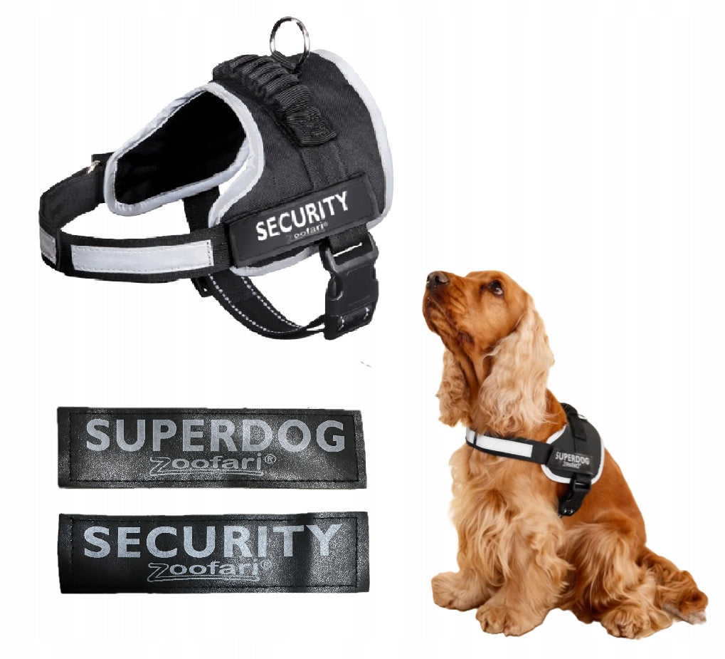 Zoofari Dog Harness Adjustable Reflective Black L 70-86 cm