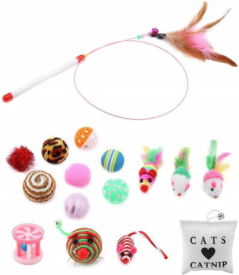 Zooroom | Set of 16 cat toys