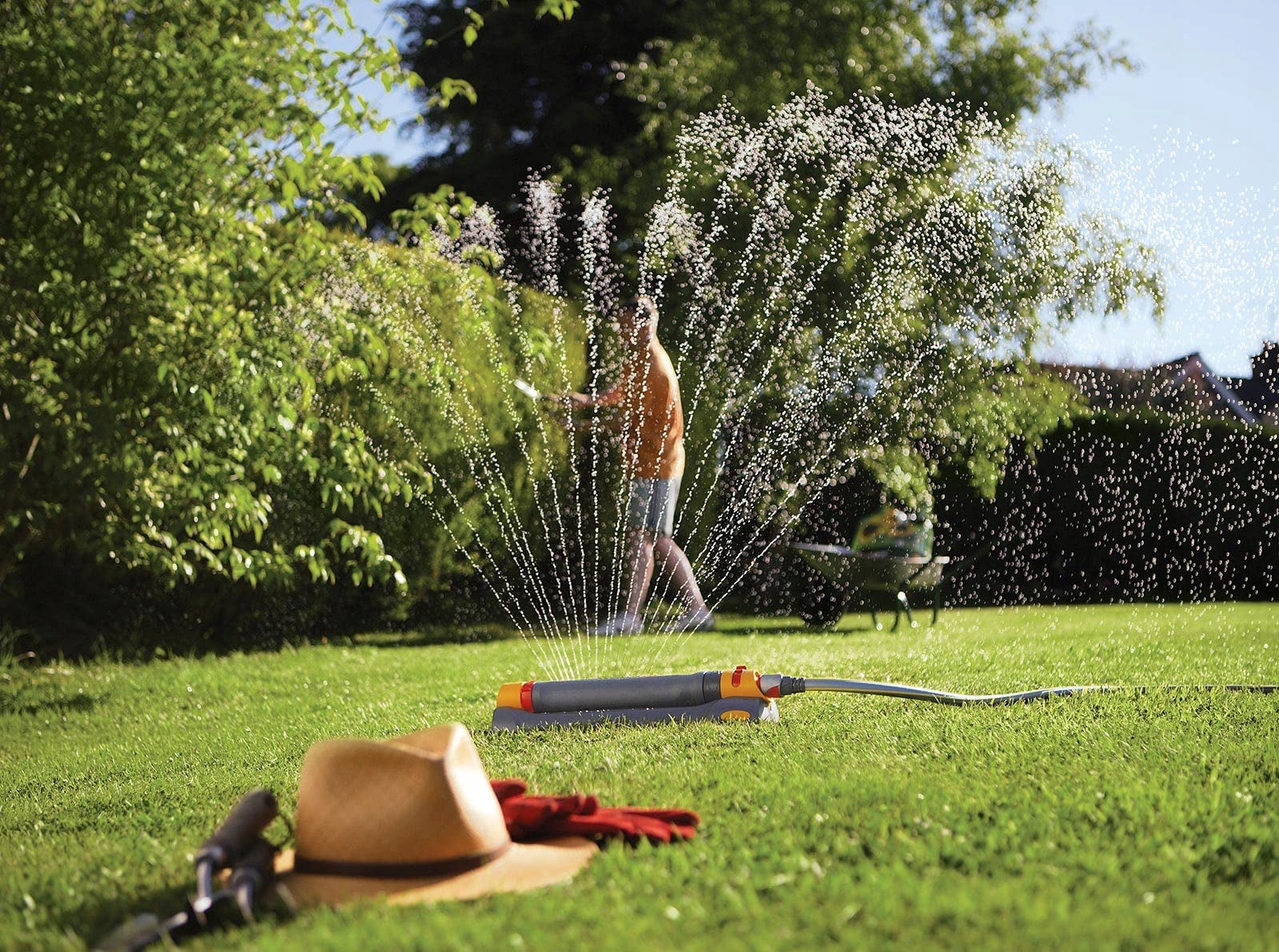Hozelock Pro rechteckiger Sprinkler, 200 m² 