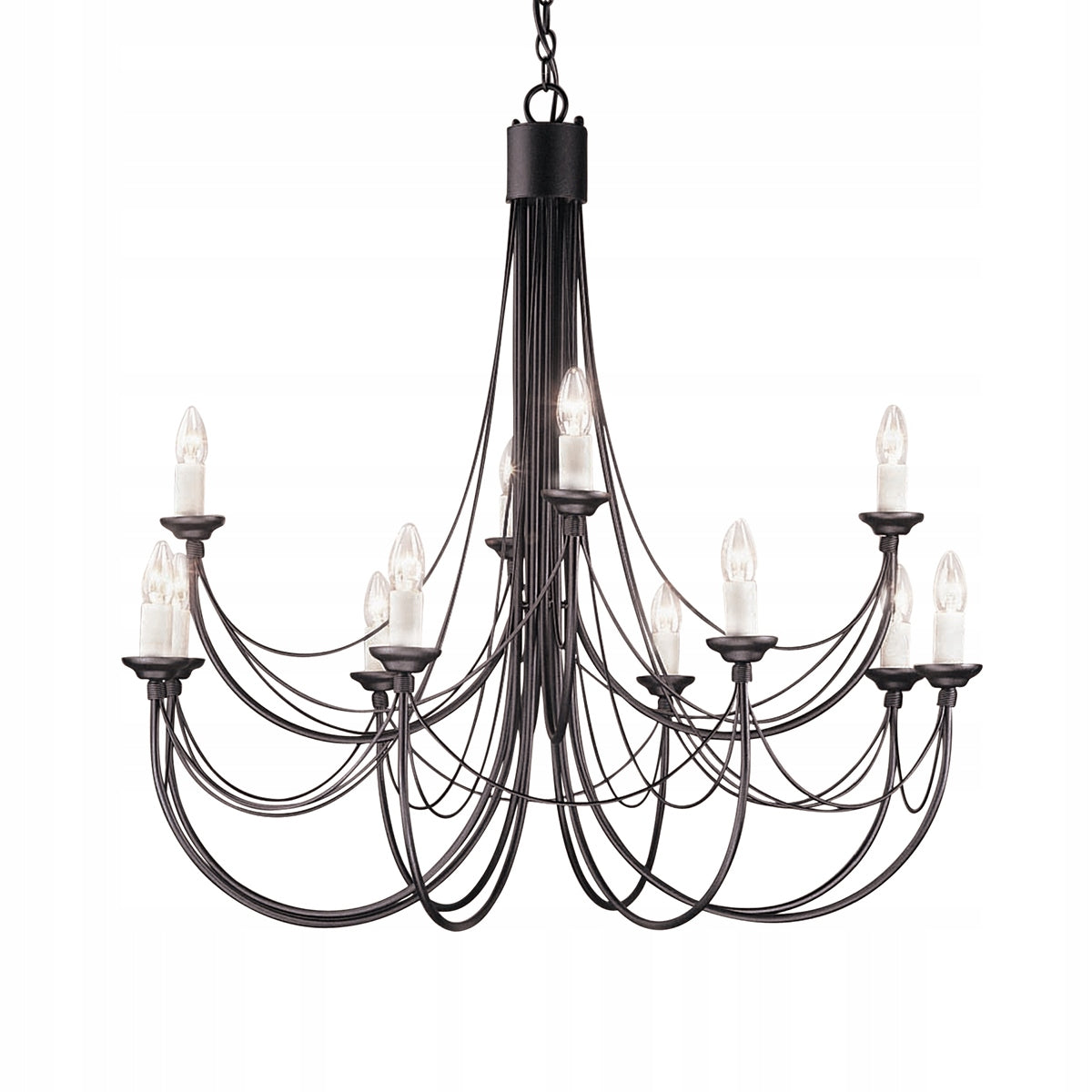 Hängelampe Elstead Lighting Carisbrooke CB12-BLACK 