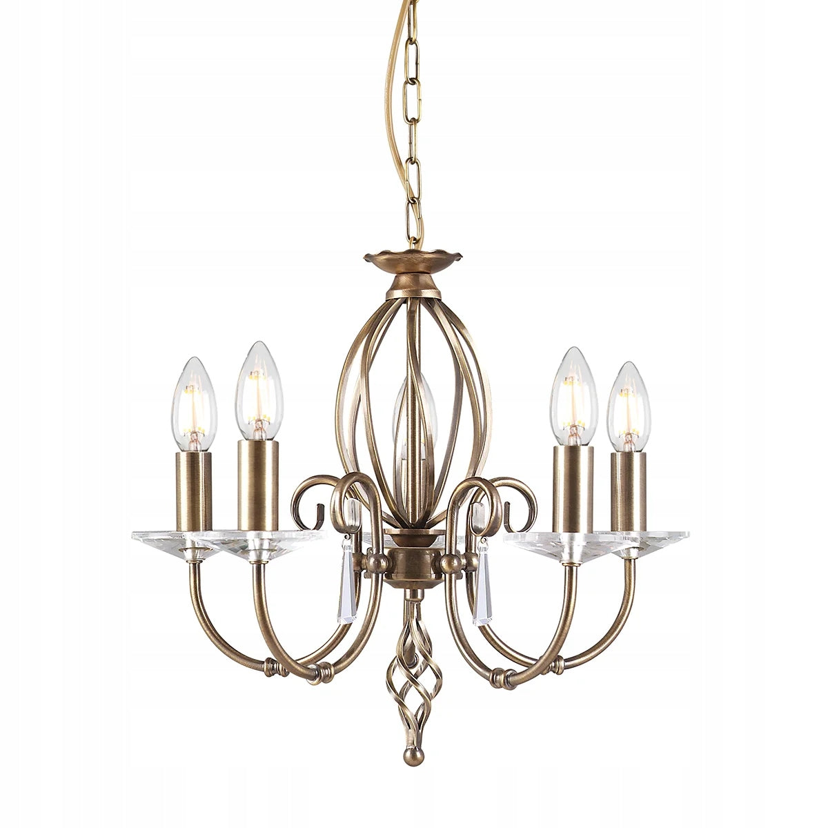 Pakabinamas šviestuvas Elstead Lighting Aegean AG5-AGED-BRASS