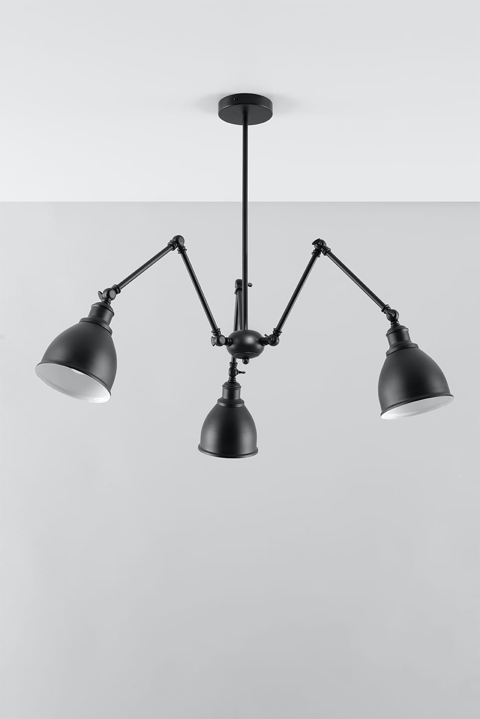 Sollux Pendelleuchte Stark Shade 3 Schwarz 
