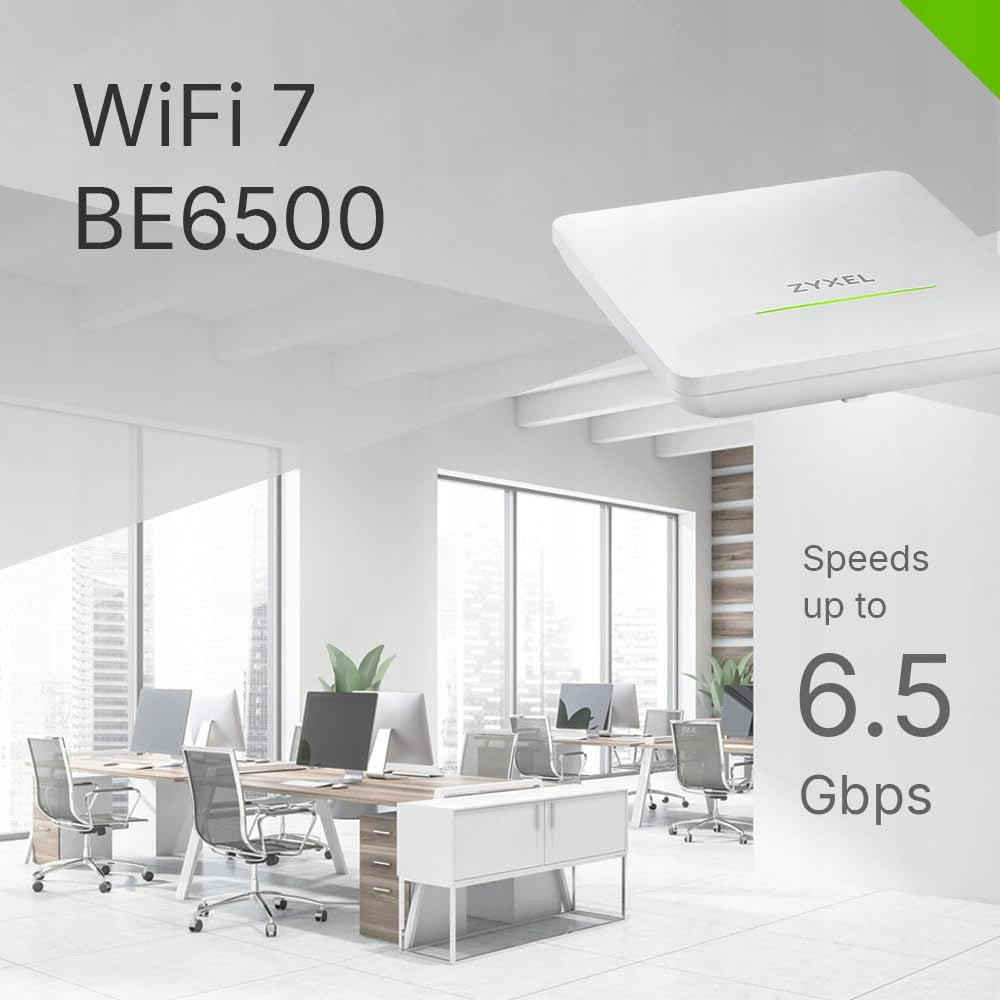 Zyxel NWA90BE Pro WiFi access point 7 BE6500, 2.5GbE, 4x4 MU-MIMO, Model NWA90BEPRO