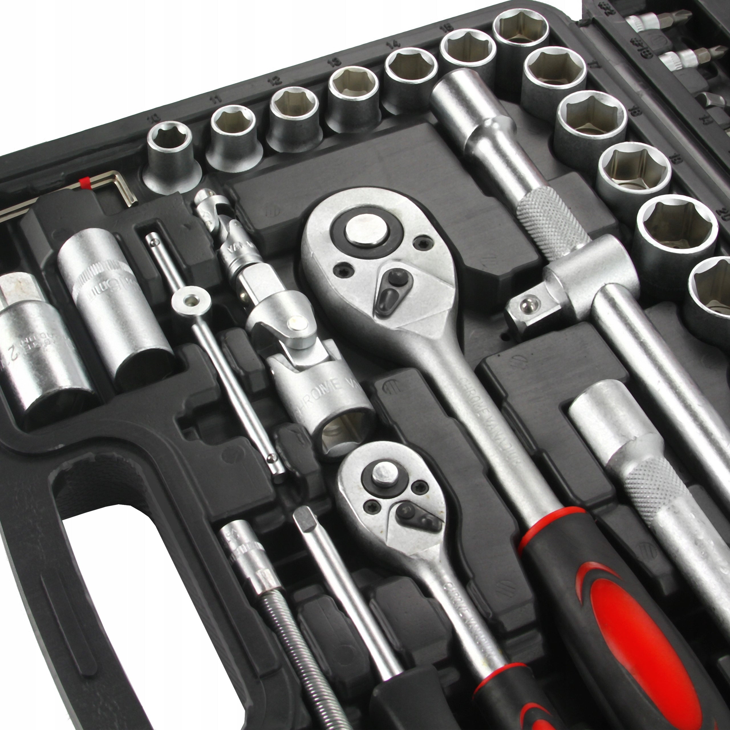 Galvučių rinkinys, 12 dalių, 6-22 mm, su Torx galvutėmis