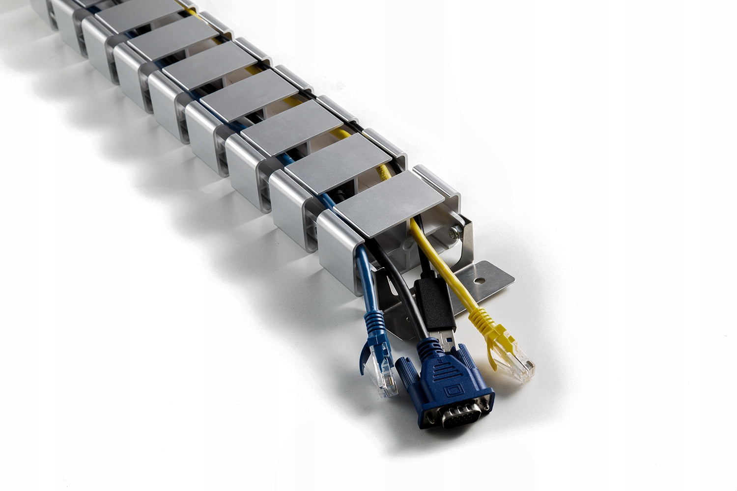 Laidų tvarkyklė Spacetronik, reguliuojama, 128 cm, pilka