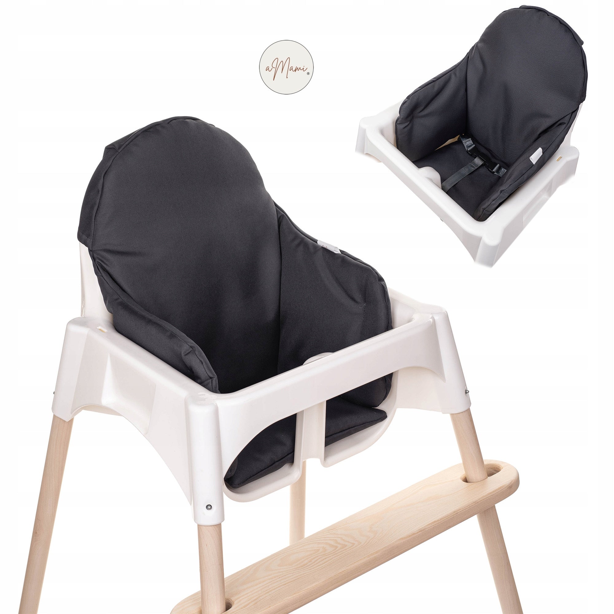 aMami Handmade Waterproof IKEA Antilop Chair Cushion GRAPHITE