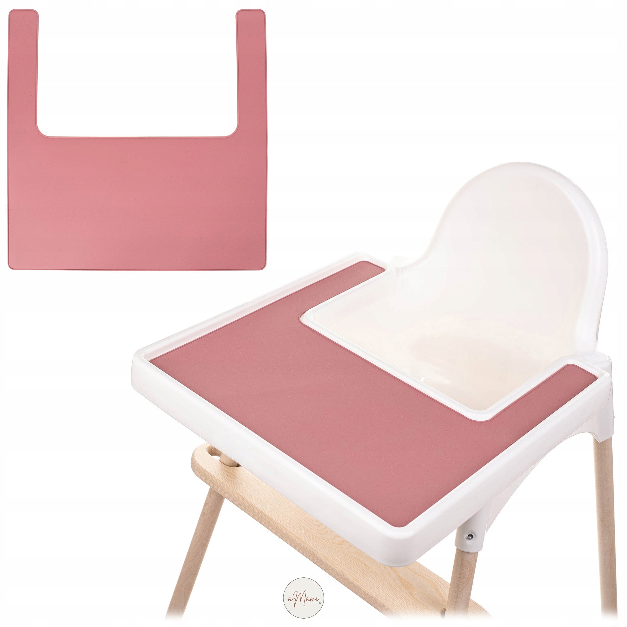 aMami Silicone BPA free mat IKEA Antilop FUCHSIA for feeding