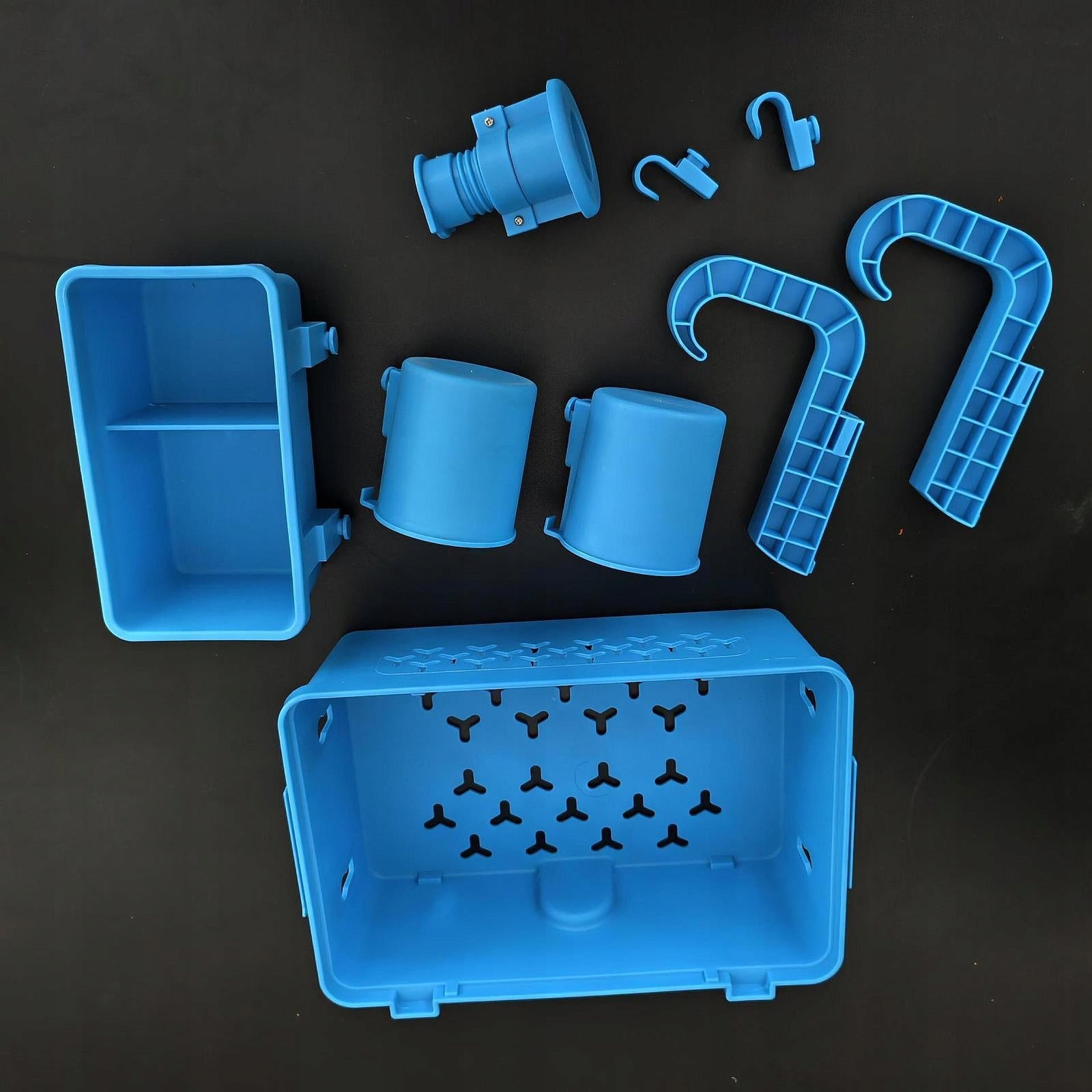 above Ground Pool Basket Sturdy Pool Accessories for Beverages Towels Blue Weight 0.974 kg