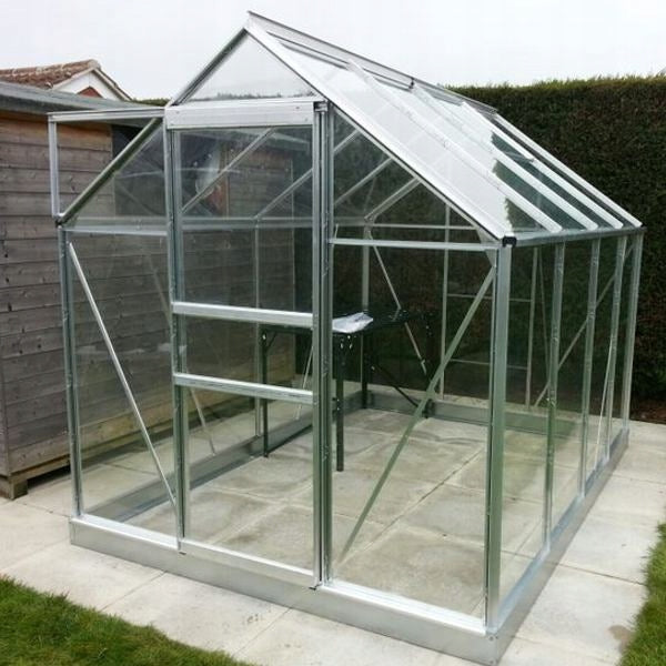 acm ALUMINUM GREENHOUSE 5 m2 POPULAR SILVER GLASS 1,93 X 2,57 M Manufacturer Halls