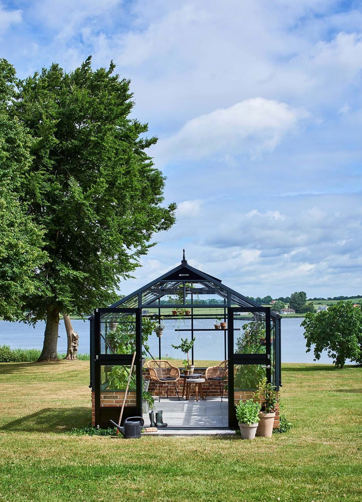 acm GREENHOUSE ON THE FOUNDATION PREMIUM 13M2 JULIANA aluminium tempered glass Length 4.39 m