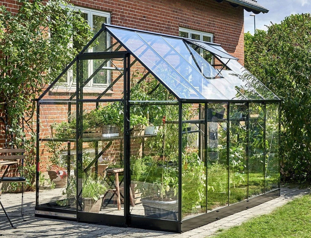 acm GREENHOUSE QUBE 610 1,89 x 3,13 m BLACK TEMPERED ALUMINUM GLASS Manufacturer Halls