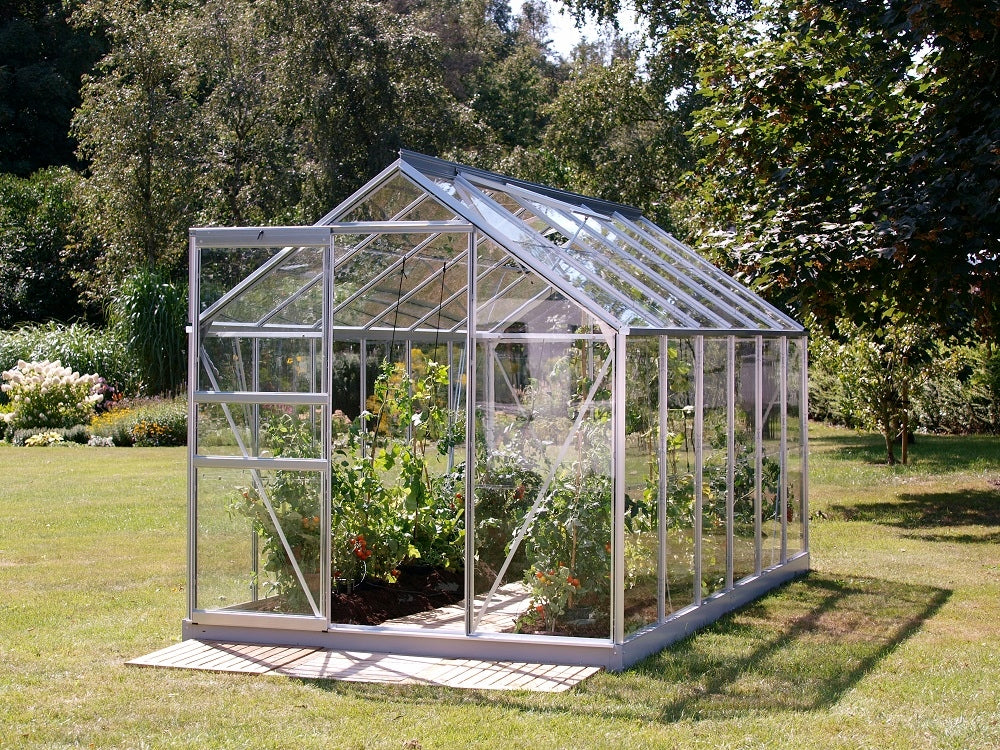 acm GREENHOUSE aluminium ENGLISH VENUS 7,5 m2 1,93x3,84m GLASS + base Width 1.93 m