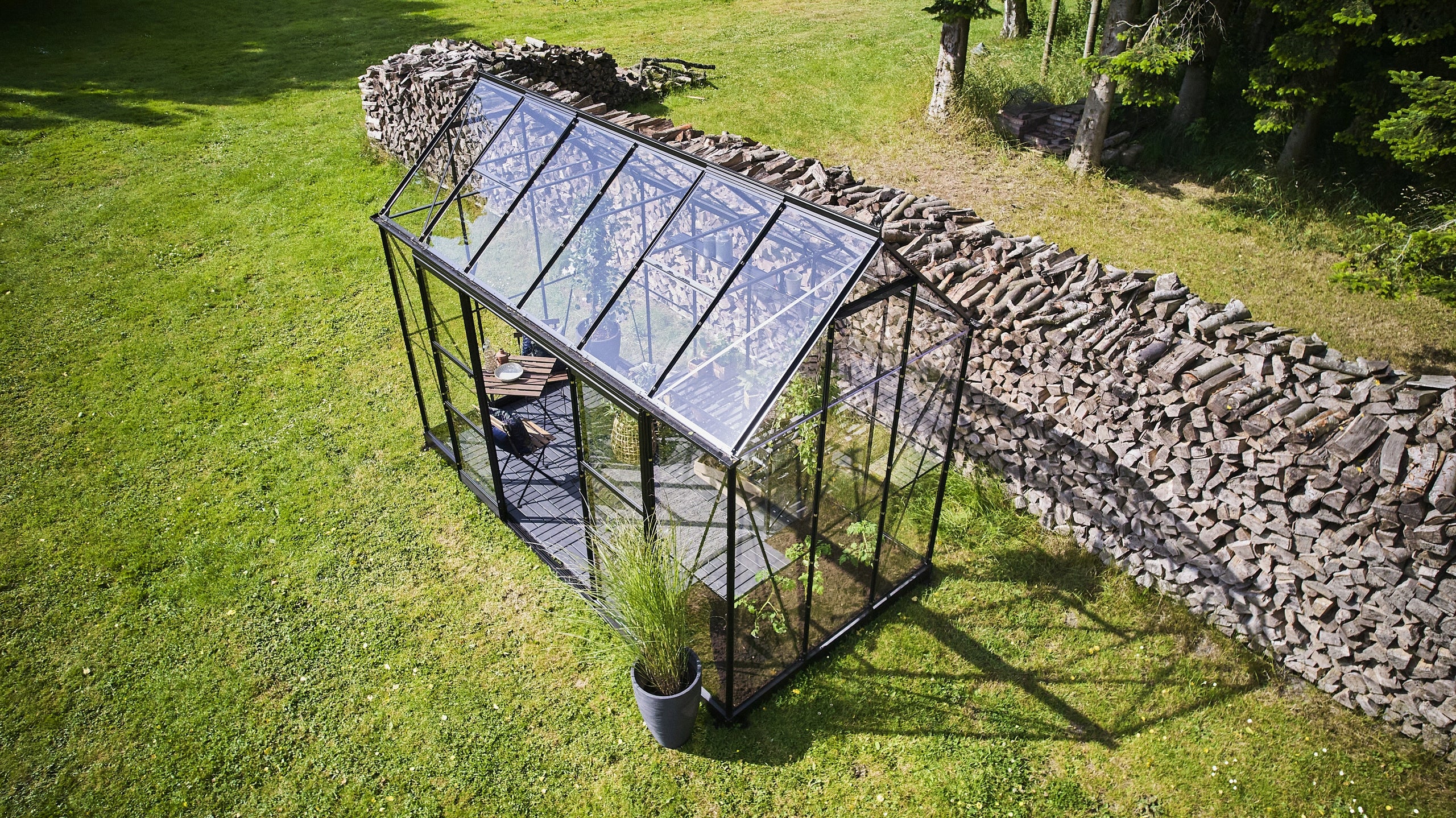 acm Greenhouse ICON PLANTHOUSE 7,3 m2; 1,93 x 3,79 m) tempered glass + base Packaging status original
