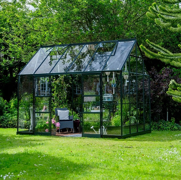 acm Greenhouse ICON PLANTHOUSE 9,7 m2; 2,55 x 3,79 m) tempered glass + base