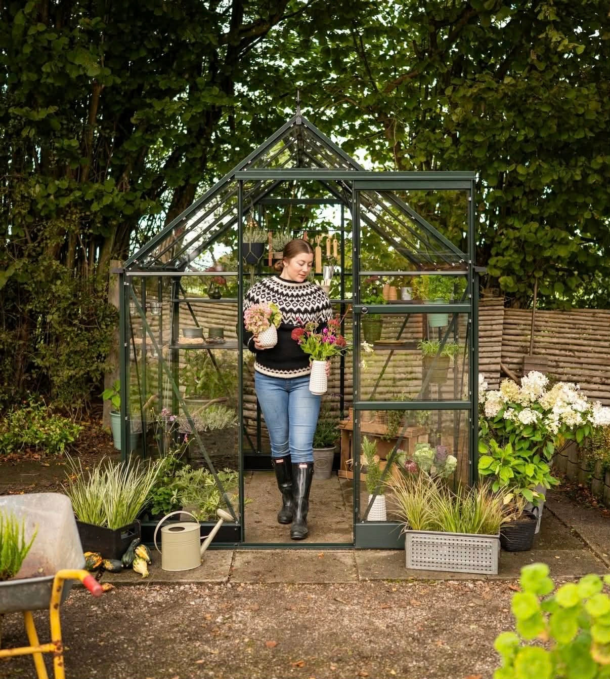 acm ICON aluminium greenhouse 4,9 m2; 1,93 x 2,55 m) tempered glass + base Packaging status original