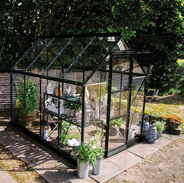 acm ICON aluminium greenhouse 4,9 m2; 1,93 x 2,55 m) tempered glass + base