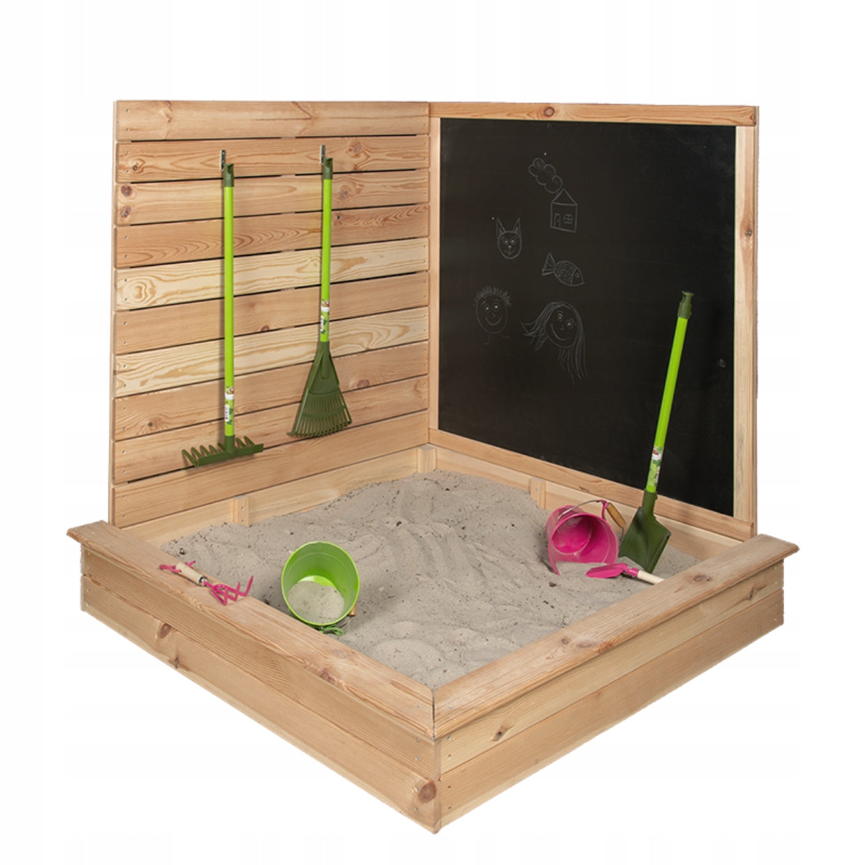 acm WOODEN SANDBOX WITH CHALKBOARD SITTING EAN (GTIN) 8714982190827