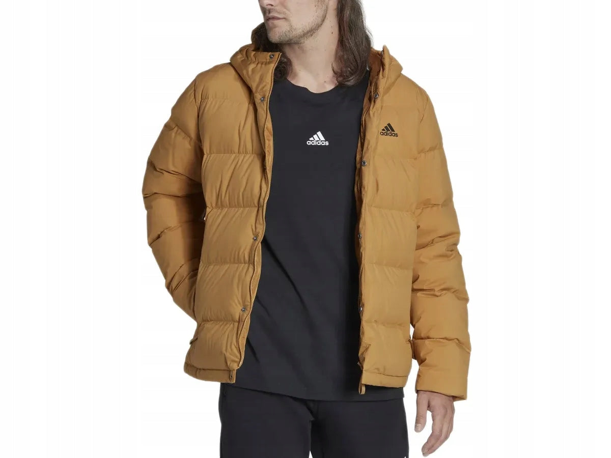 Jacke für Herren Adidas HELIONIC HO JKT, braun 