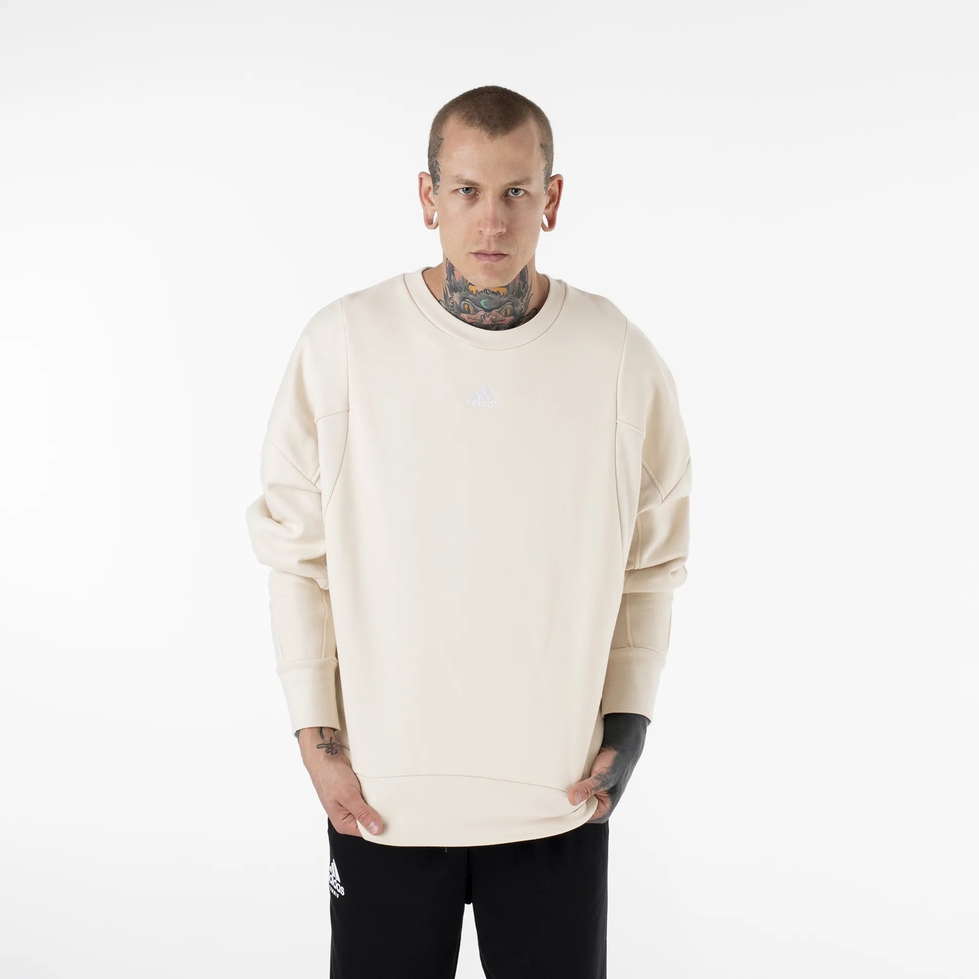 Pullover für Herren Adidas M FI DBLKNT FZ, grau 