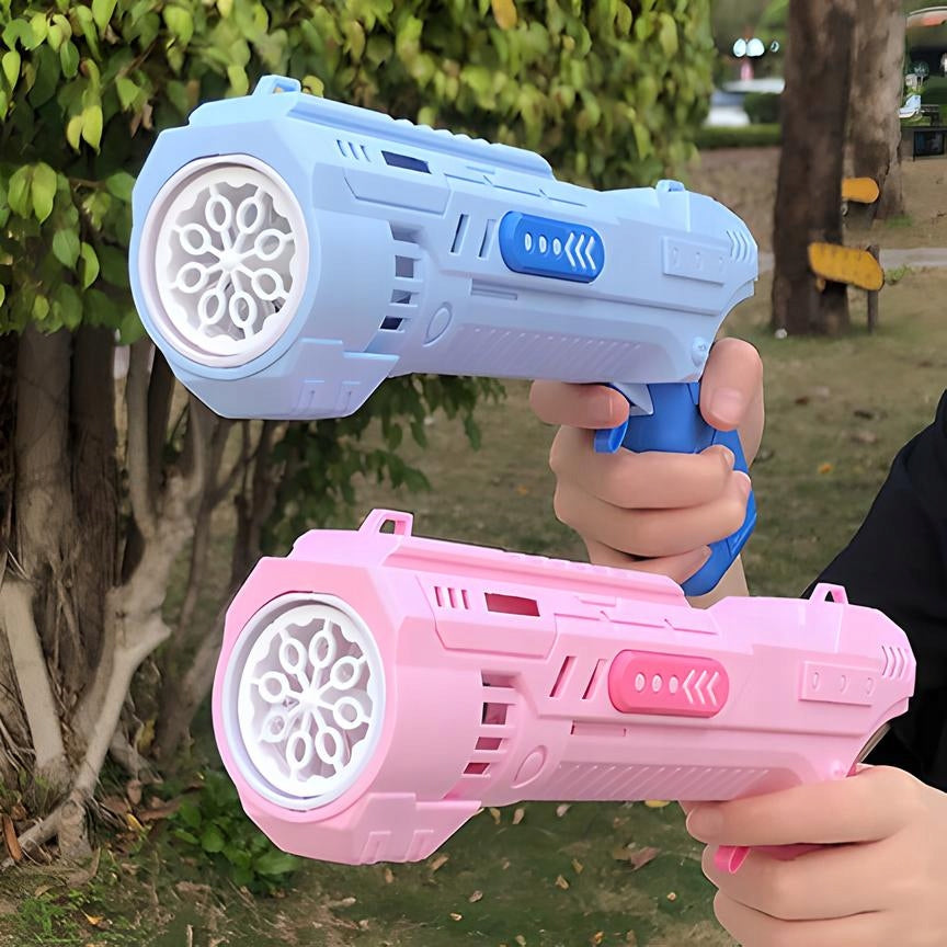 Muilo burbulų šautuvas Bazooka su automatine funkcija ir skysčiu