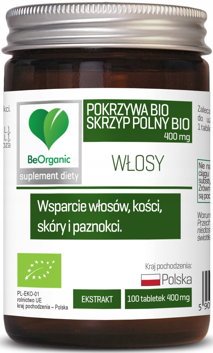 aliness - Horsetail BIO + Nettle BIO 400mg | 100 tablets x 2 Packaging status original