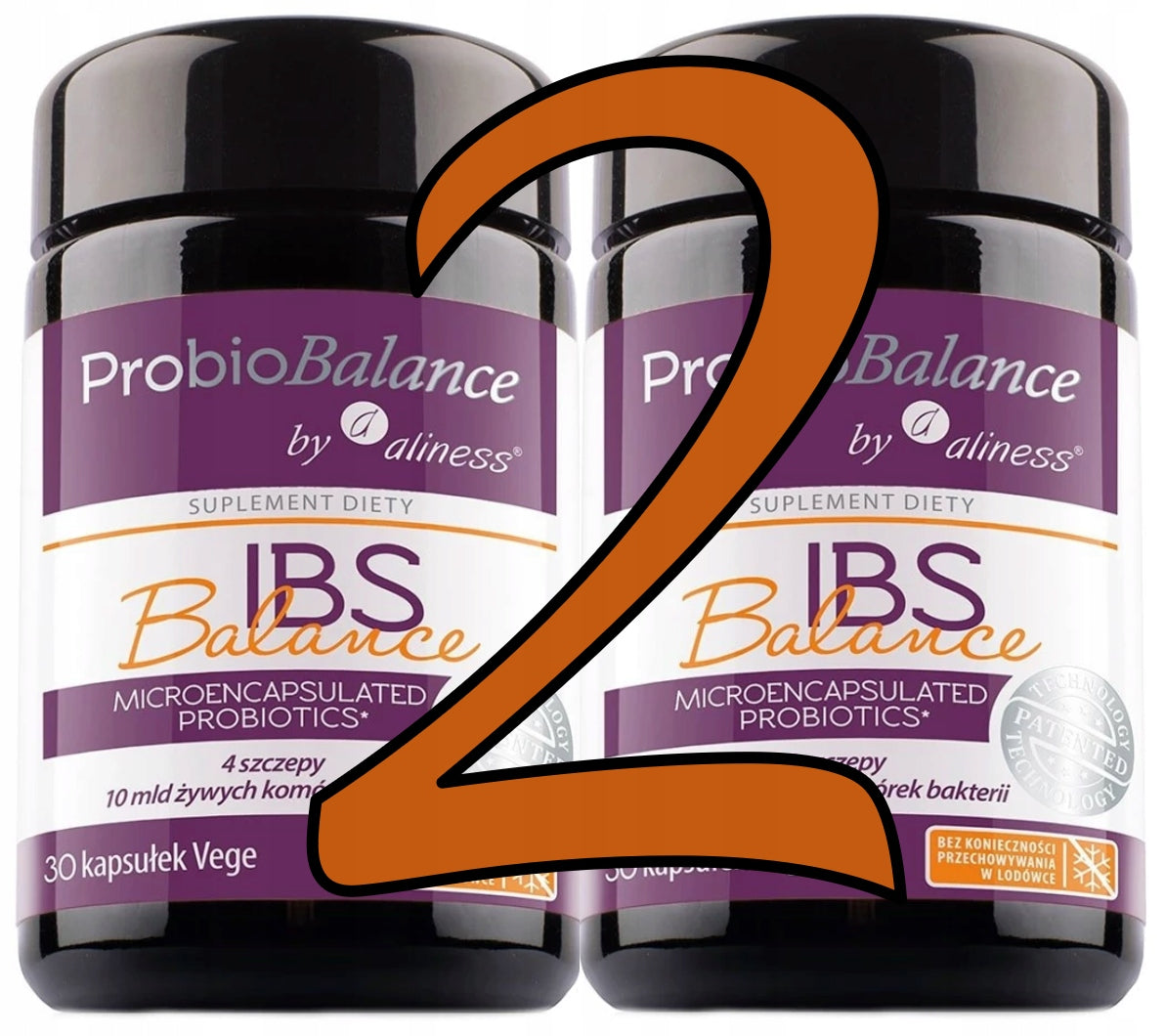 aliness - IBS Bifidobacterium longum probiotic | 10 billion bacteria | 2 x 30k.