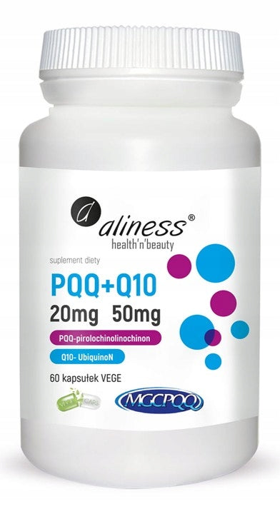 aliness - MGC PQQ (20 mg) + Coenzyme Q10 (50 mg) | ANTIOXIDANT | 60 caps.
