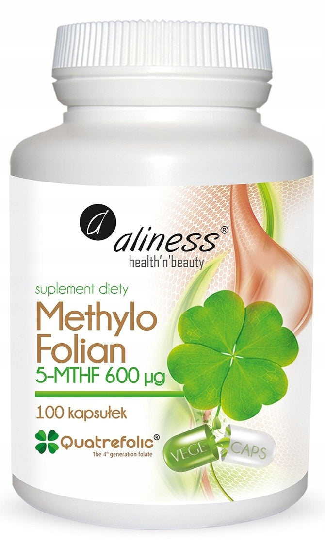 aliness - Methylo Folian 5-MTHF 600 mcg | folic acid | pregnancy | 2x 100 k. EAN (GTIN) 5902596935641