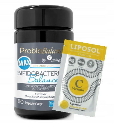 aliness - ProbioBALANCE, MAX Bifidobacterium Balance 10 Billion | 60 Capsules + FREEBIE