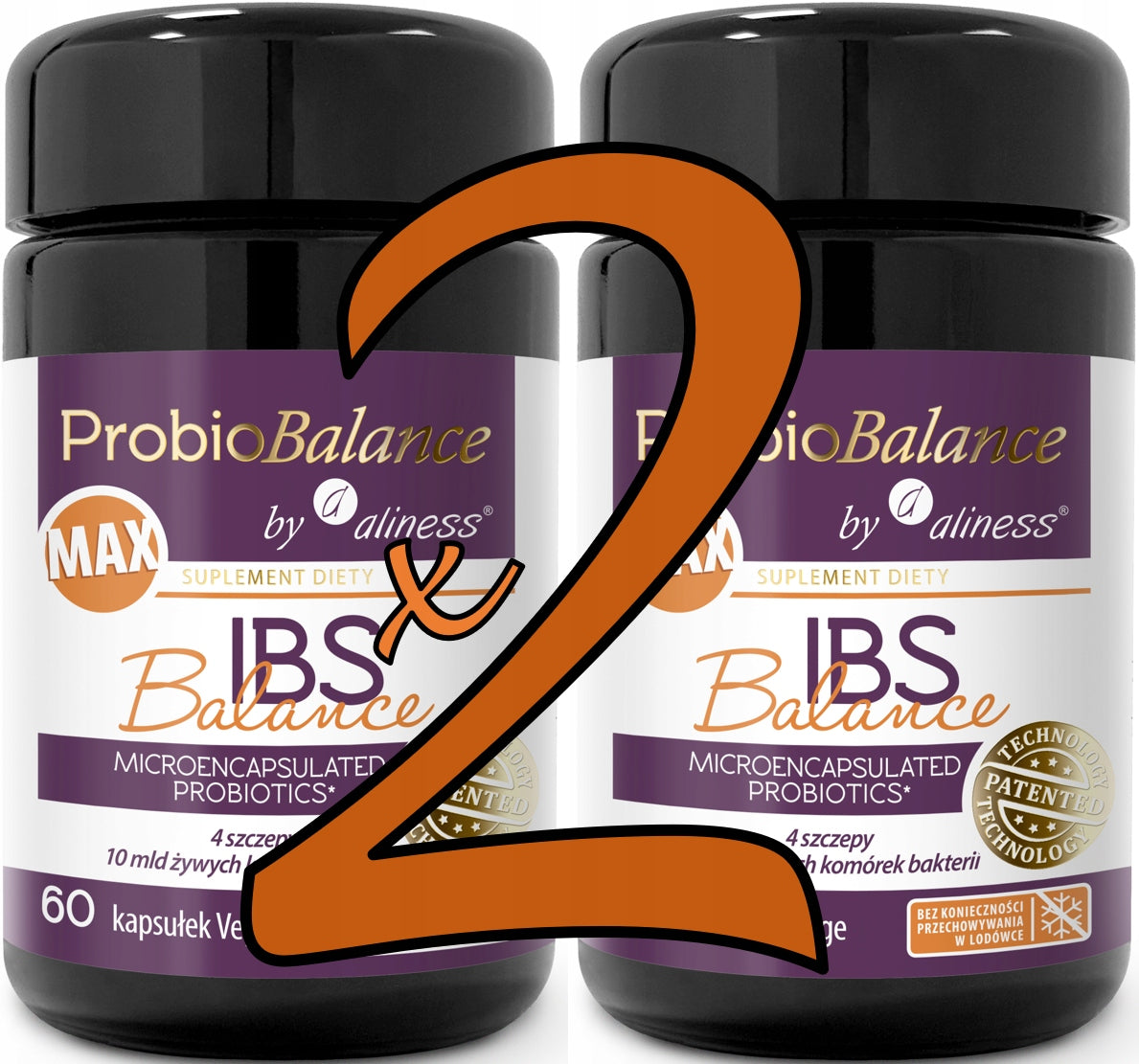 aliness - ProbioBALANCE probiotic IBS Bifidobacterium longum | MAX 60 k. x2