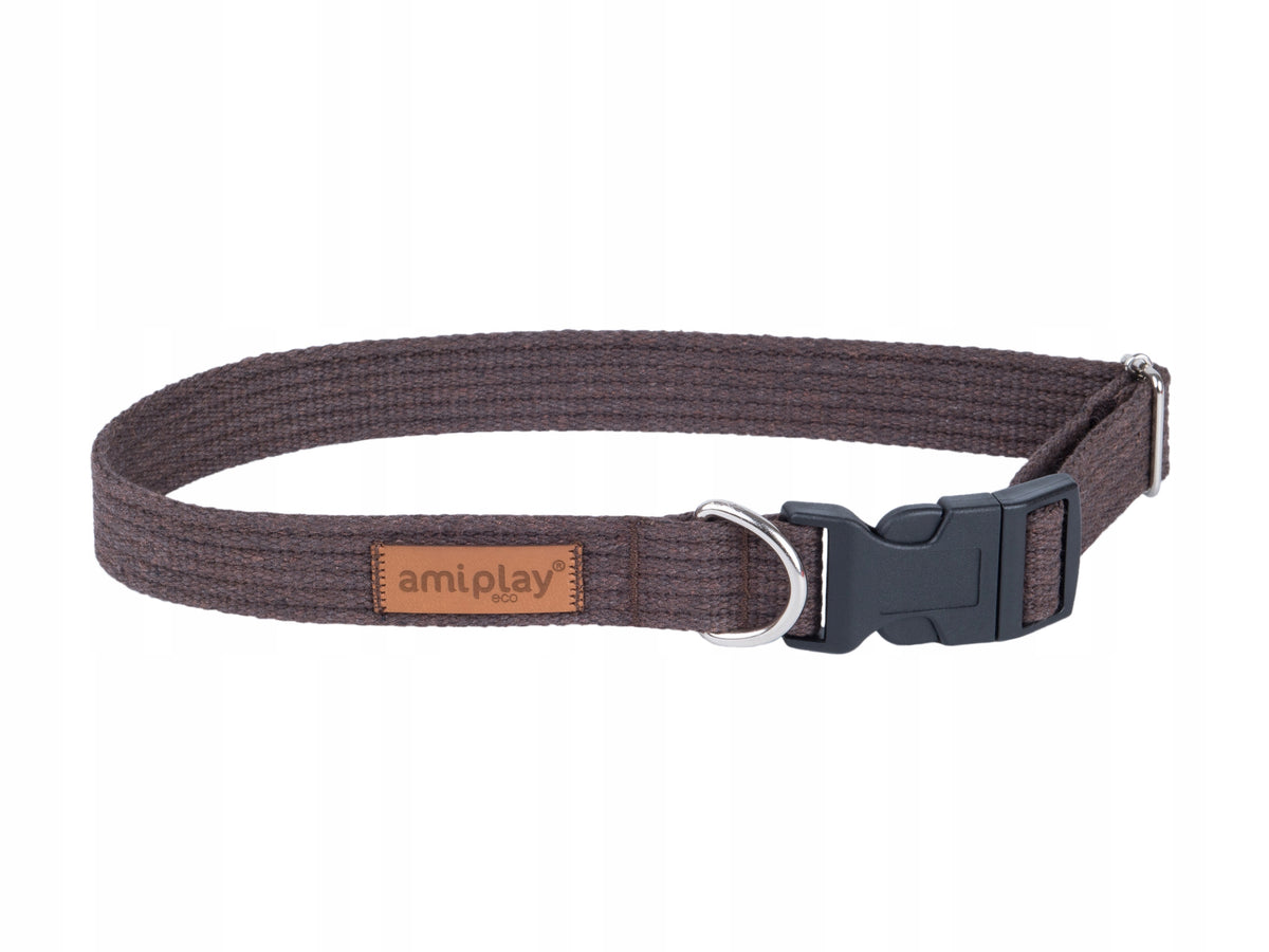 amiplay Adjustable Collar Cotton L Brown