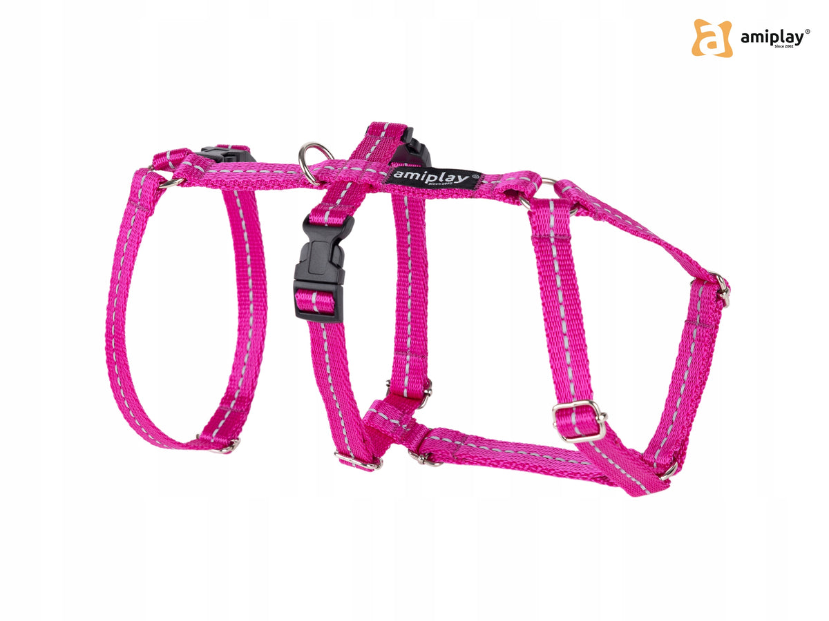 amiplay Anti-escape Harness Reflective Safety Reflective M Pink Brand Amiplay