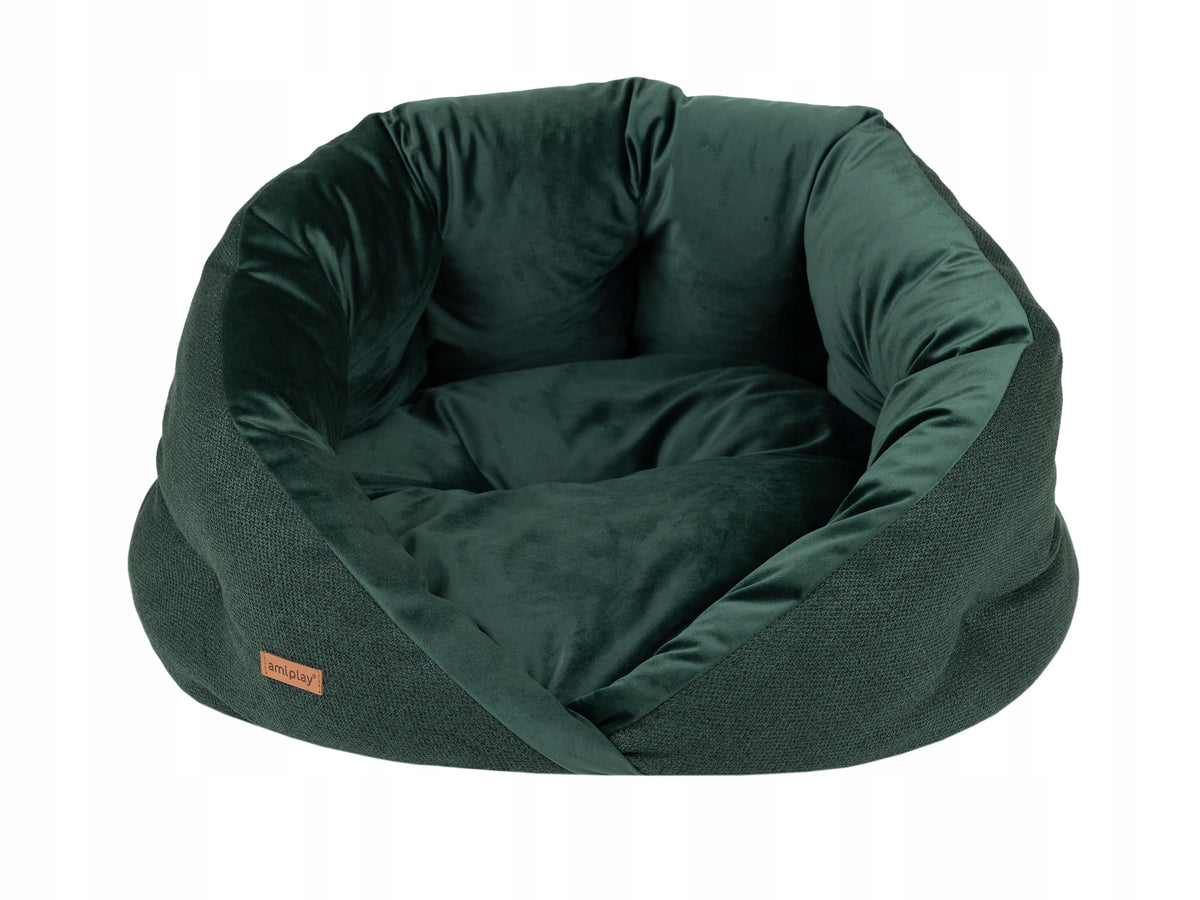 amiplay Bed Cocoon Siena M Green for Cat