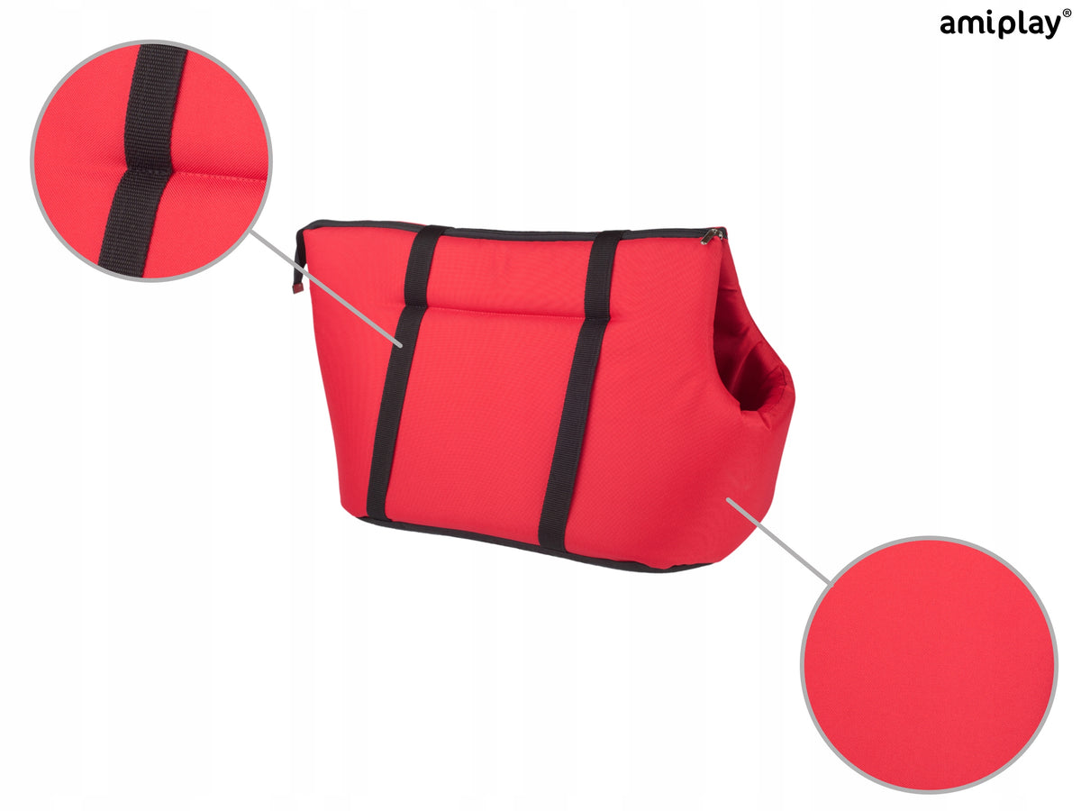 amiplay Cat Carry Bag Basic L Red Color red